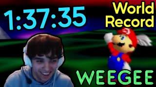 Super Mario 64 120 Star Speedrun in 1:37:35