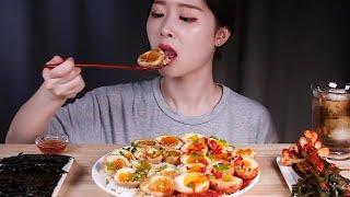 Fume- - ASMR Soy Sauce Marinated Eggs + Spicy Fire Chicken Sauce Marinated Eggs “BITES ONLY”