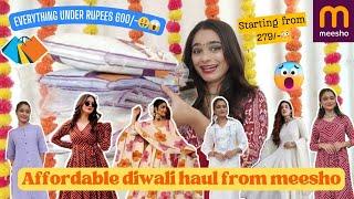 *MEESHO* Diwali Shopping Haul️️||Everything under rupees 600||#meesho #meeshohaul #haul