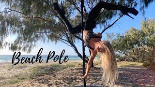 Pole Dancing in High Heels on the Beach - Pole Dance Outdoor Training on the Gold Coast, Australia