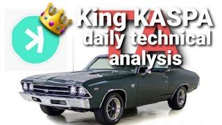 King Kaspa daily Technical analysis. #kas #kaspa