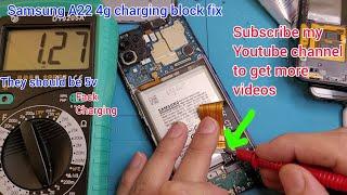 Samsung A22 A225F charging solution USB Solution/samsung a22 charging problem solution