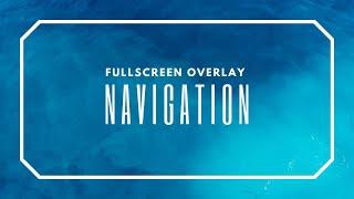 How to Create a Full-Screen Overlay Navigation Menu using HTML CSS