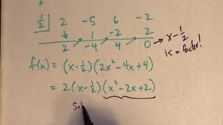 Factor a polynomial over the real and complex numbers