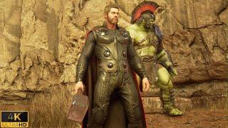 Thor Endgame MCU Suit Gameplay (4K 60 FPS) - Marvel’s Avengers Game