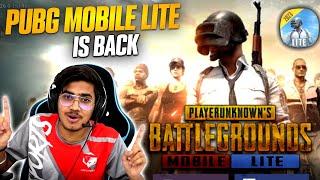 PUBG MOBILE LITE IS BACK ?| IMPORTANT UPDATE FOR PUBG LITE PLAYERS