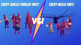 Every Ranged Unit vs Every Melee Unit! Totally Accurate Battle Simulator