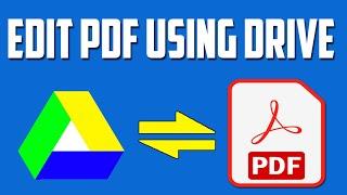 How to Edit a PDF Document Using Google Drive