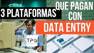  3 Plataformas que estan pagando por meter datos / Data entry / trabajos online. Comparativa.