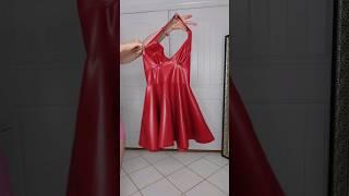 Red Latex Dress #Tryon #latex #shiny