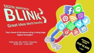 Digital Marketing in a BLINK Seminar 2023