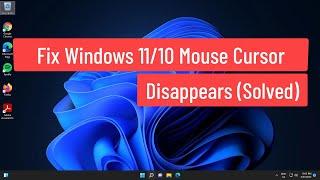 Fix Windows 11/10 Mouse Cursor Disappears (Solved)