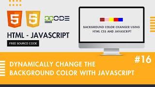 Background color changer using HTML CSS and JavaScript