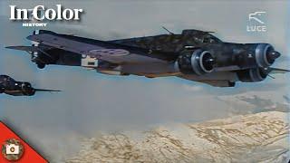 Savoia Marchetti SM79 in action - Regia Aeronautica - italian air force ww2 [Colorized & Enhanced]