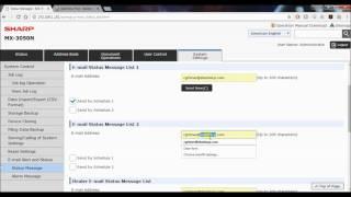 How To Setup Your Sharp Copier To Automatically Email Meters to Skelton Business Equipment