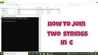 how to join two strings in c programming language | concatenating two strings in c