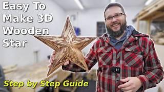 Stunning & Easy To Make 3D Wooden Star | Step by Step Guide