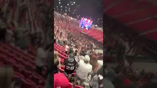 Viejas Arena post game eruption after SDSU Aztecs clinch spot in 2023 NCAA Finals