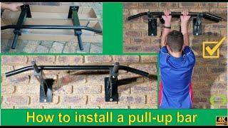 How to install a pull-up bar - step by step installation