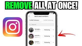 How To Remove Followers All At Once On Instagram EASILY!