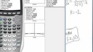 31.  find vertex by hand and on calculator