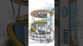 Animated Architectural Illustration  #architecture