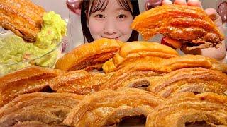 ASMR Fried Pork Belly【Mukbang/ Eating Sounds】【English subtitles】