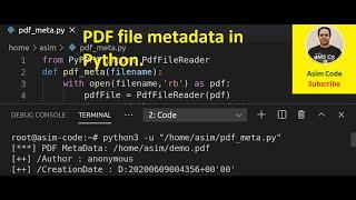 PDF file metadata in Python