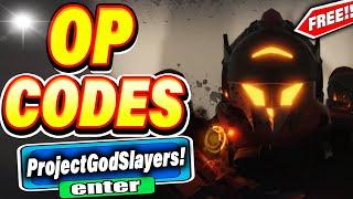 ALL NEW *SECRET CODES* IN ROBLOX PROJECT GOD SLAYERS (new codes in roblox Project God Slayers ) NEW