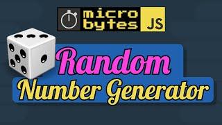 JavaScript Random Number Generator In 90 Seconds #JavaScriptJanuary