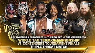 Rey Mysterio & Dragon Lee vs The New Day vs The War Raiders (1/2): Raw, Oct. 28, 2024