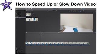 iMovie - How To Speed Up or Slow Down Video