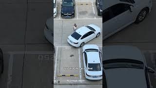 Super simple tutorial on reversing into a parking space #skills #automobile #mechancial #carpart