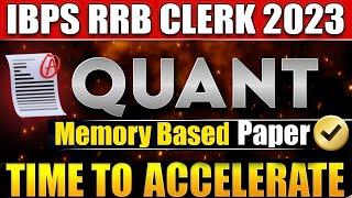 IBPS RRB Clerk Prelims 2024 Quants Memory Based Paper......