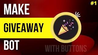 How to make Giveaway bot with buttons | No coding | Uo