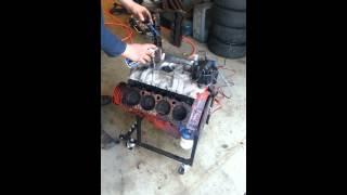 Chevy V8 running with only one head