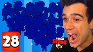 GANHEI 28 BRAWLERS DE UMA VEZ NO BRAWL STARS E...