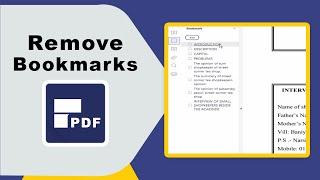 How to remove bookmarks from pdf using pdfelement