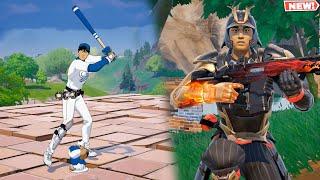 Fortnite SHOHEI OTANI Skins GAMEPLAY! (Samurai Shohei FREE Cup Skin)