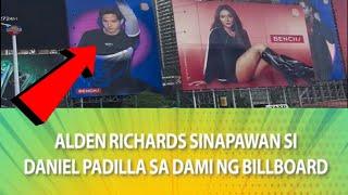 HALAALDEN RICHARDS SINAPAWAN SI DANIEL PADILLA SA DAMI NG BILLBOARD #kathden #aldenrichards #yt