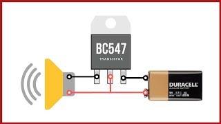 Simple Basic Audio Amplifier with BC547 Transistor