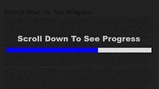 Page Scroll Progress Indicator using Html CSS and jQuery