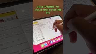 Using “OneNote” for church notes in stage manager #christiantech #ipadpro #onenote #applepencil
