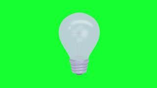 Bulb Animation - Green Screen Video - Stock Video Footage - No Copyright Animated Videos