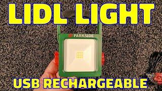 Inside a LIDL USB rechargeable work light - with schematic