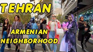 IRAN TEHRAN Armenian Neighborhood EAST of Tehran Walking Vlog #walking