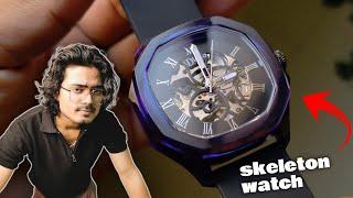 Best Automatic Luxury Watch You Can Buy on Amazon! Diollo Transparent Blue Watch Unboxing & Review