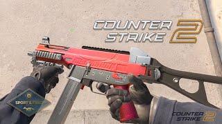 UMP-45 Crimson Foil CS2 Skin | 4K60FPS Gameplay & Detailed Showcase | Sport & Field Collection