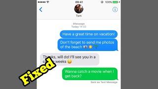 iMessage Sent as Text Message on iPhone iOS 18 - Fixed 2023