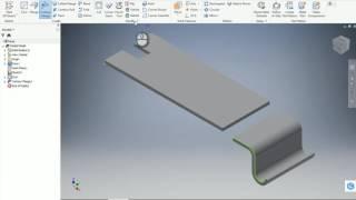 Inventor Sheet Metal Contour Flange As a Secondary Feature Edge